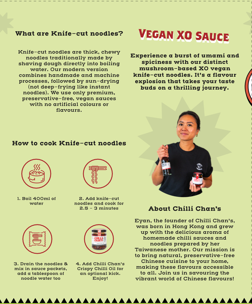Knife-cut Noodles Vegan XO - Chilli Chan's