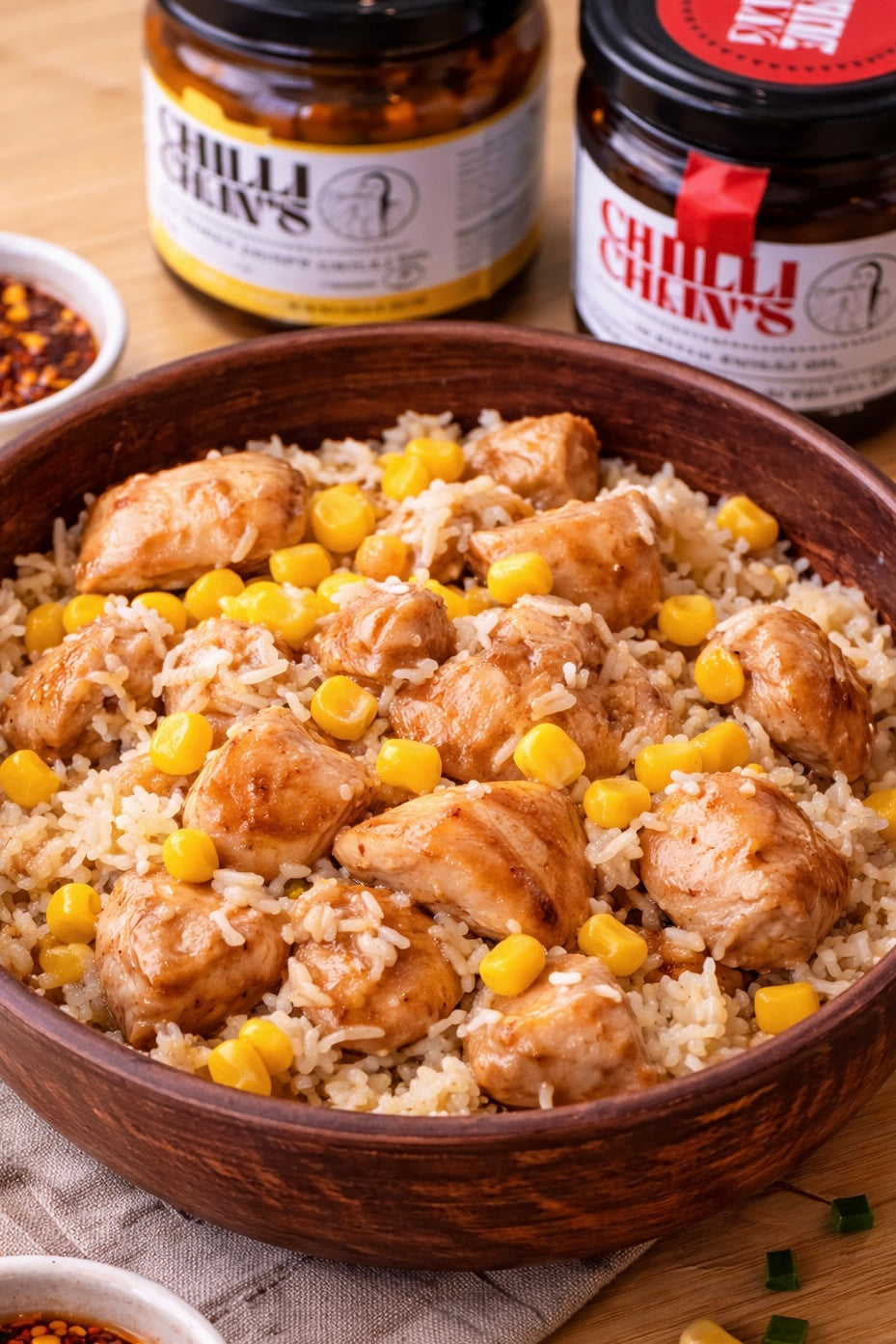 High-Protein Hot Honey Chicken with Rice🌶️🍚