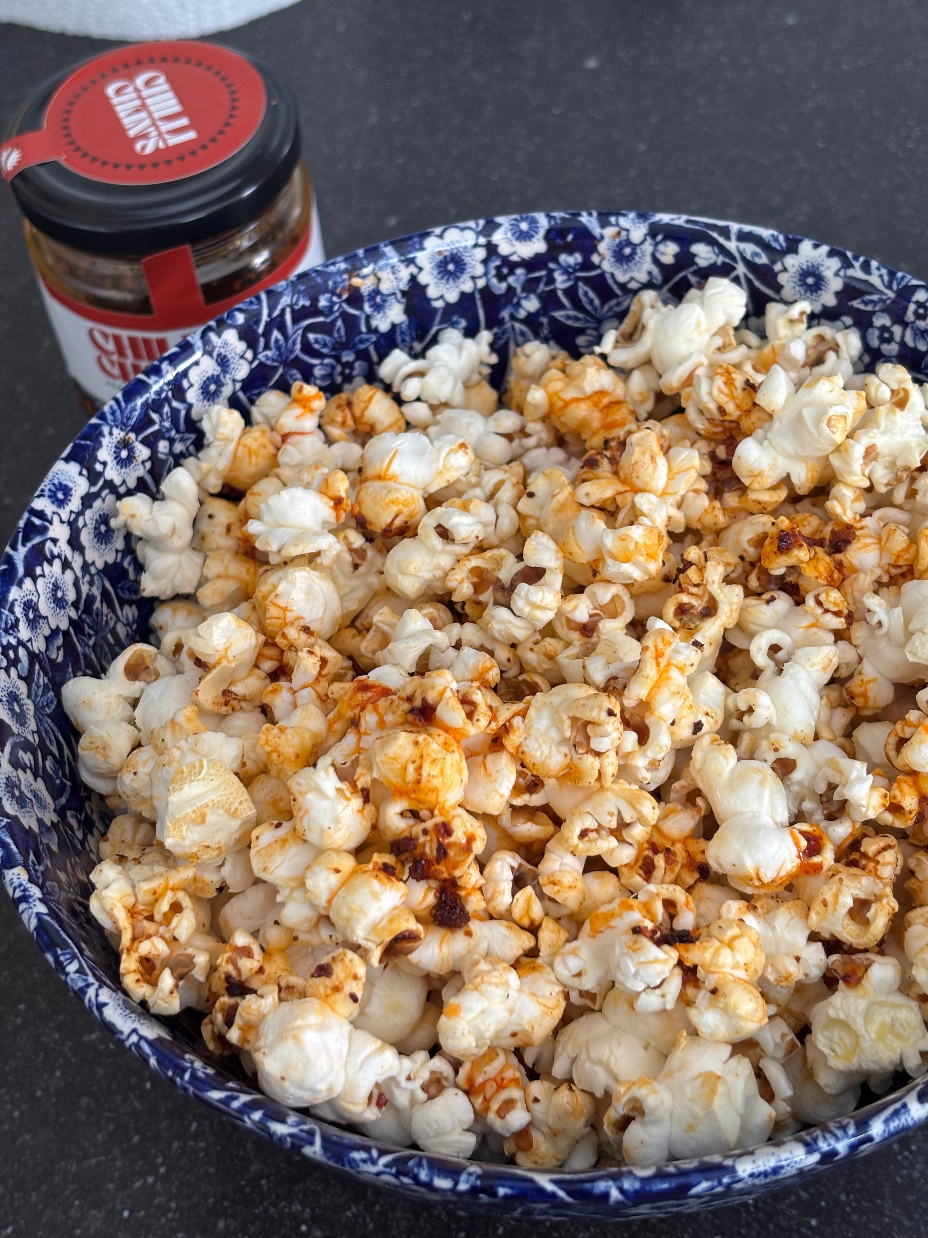 Chilli Oil-Infused Popcorn 🍿🌶️