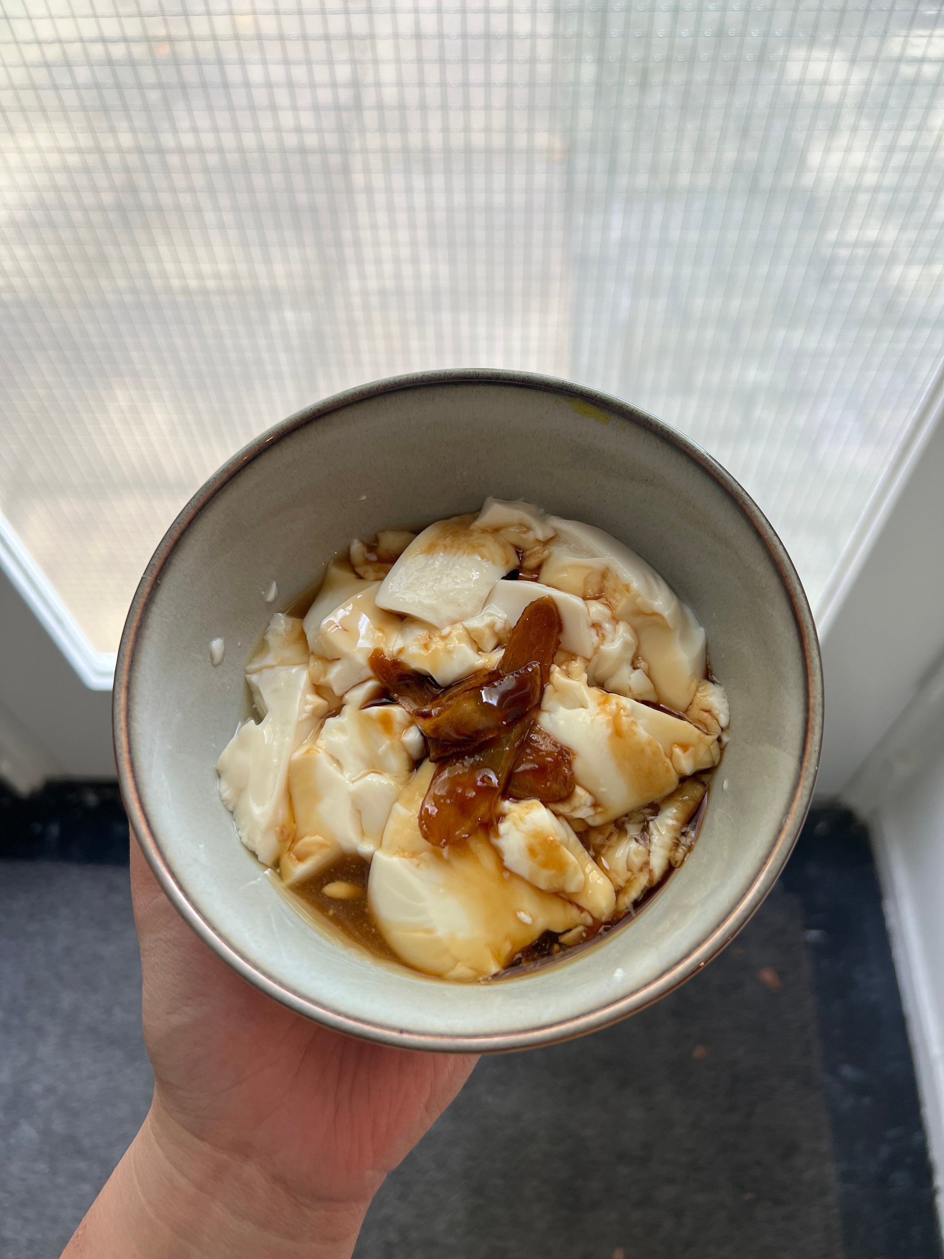 Tofu Pudding with Ginger Syrup 🫚