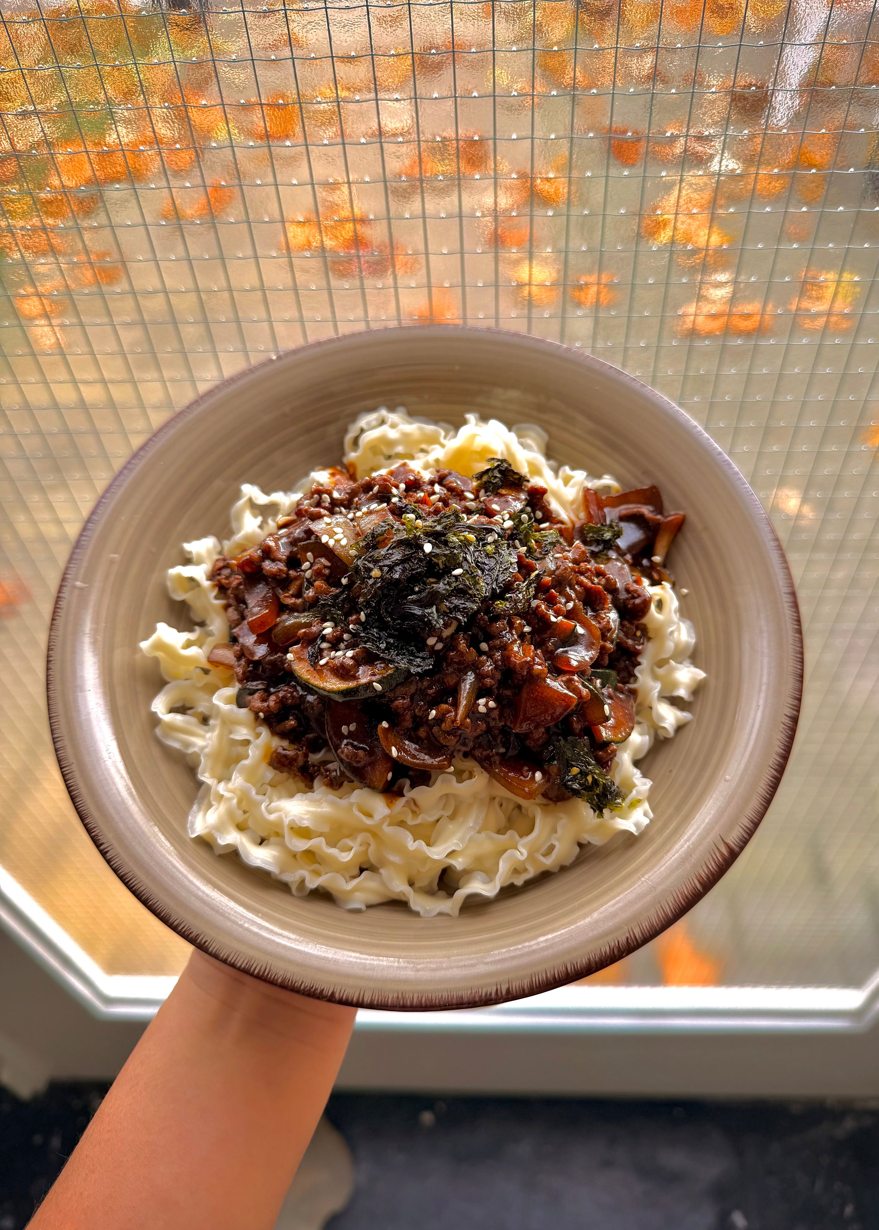 Black Bean Knife-cut Noodles (Jjajangmyeon) 🫘