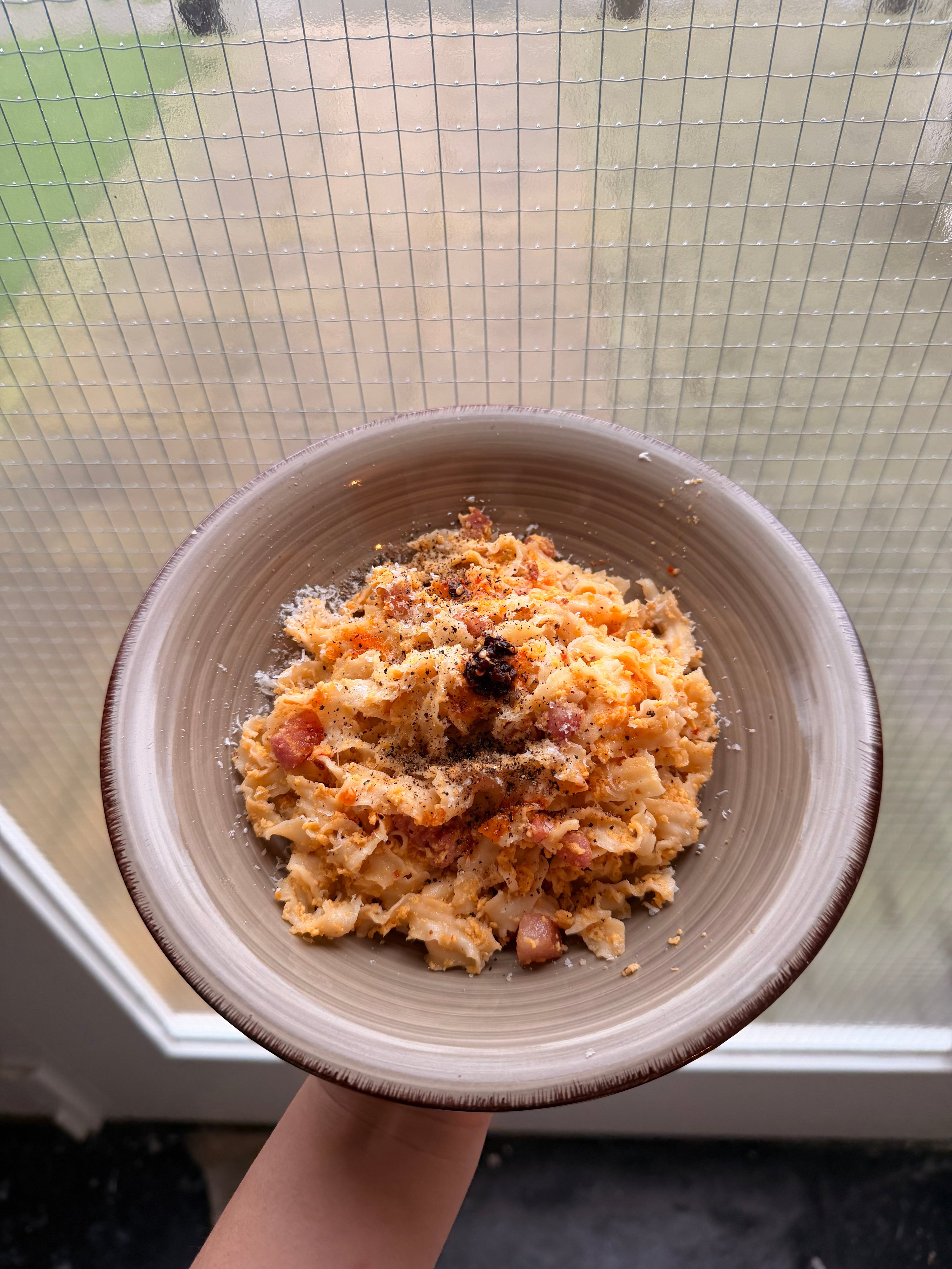 Sichuan Knife-cut Carbonara 🍝