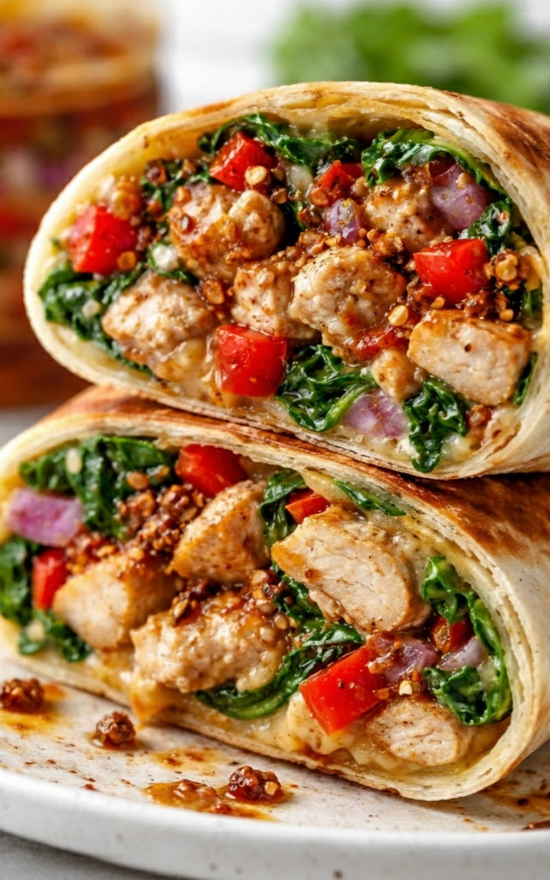 Crispy Chilli Chicken Wraps