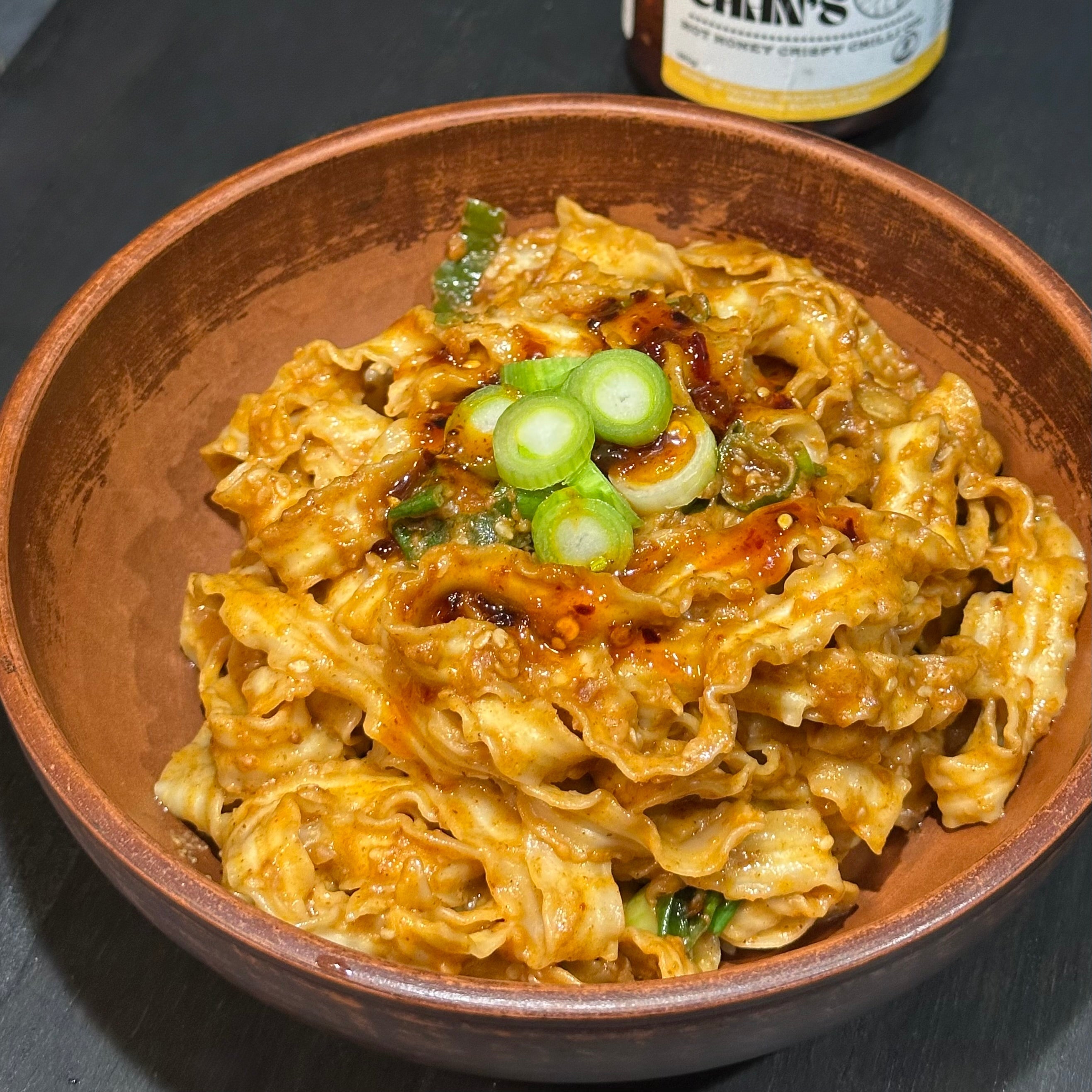 Hot Honey Peanut Sesame Noodles