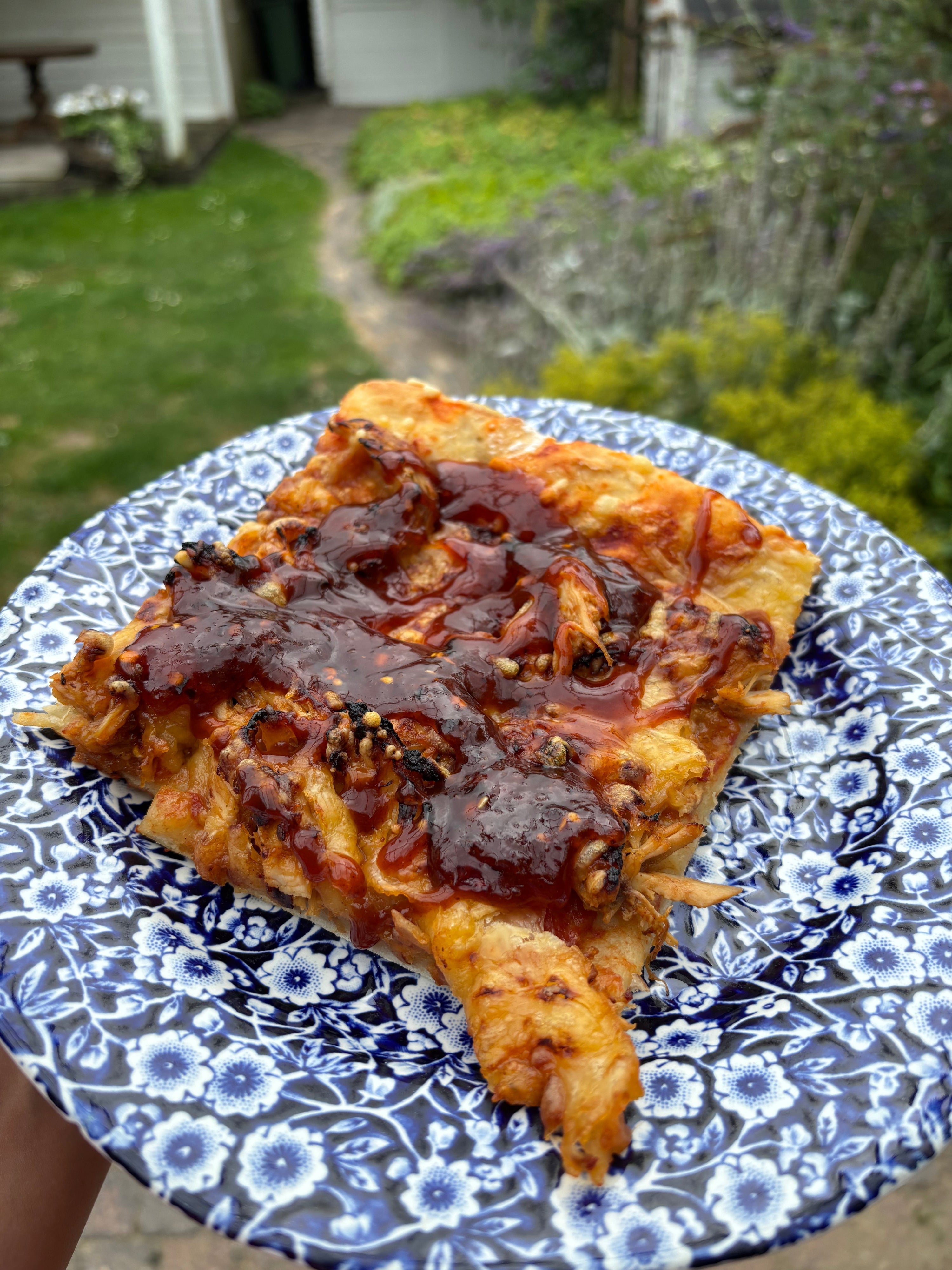 Hot Honey BBQ Chicken Protein Pizza! ⚽🍕🔥