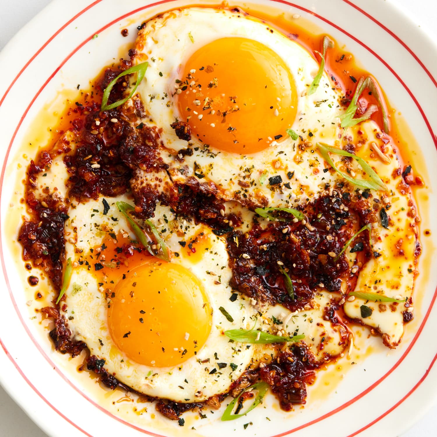 Chilli Oil Eggs: 4 Ways (Fried, Jammy, Scrambled, Cured)
