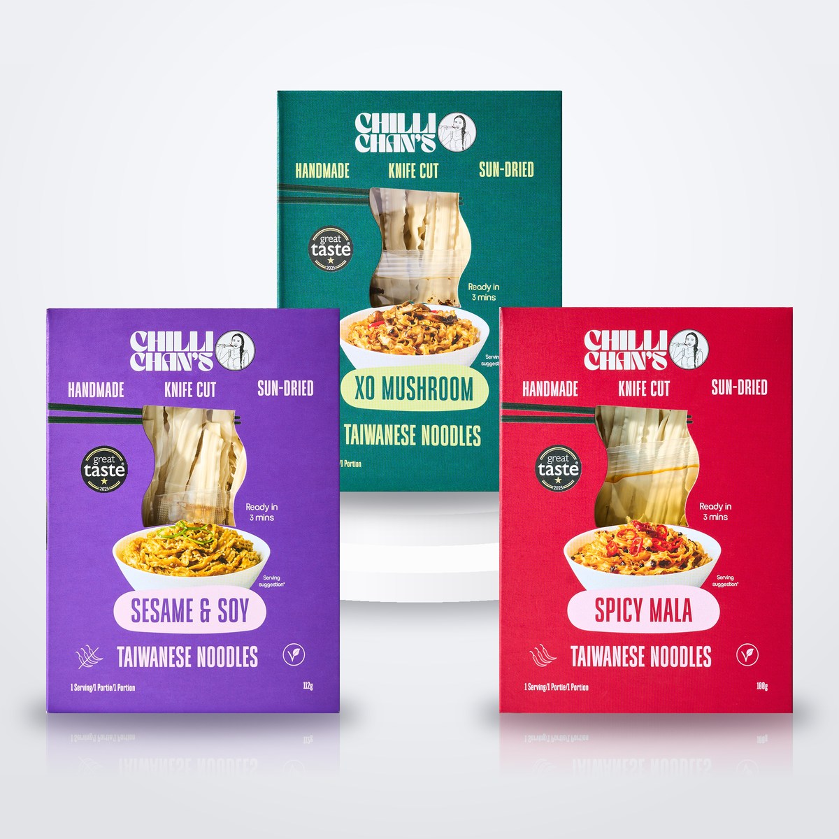 Knife-Cut Noodle Trio