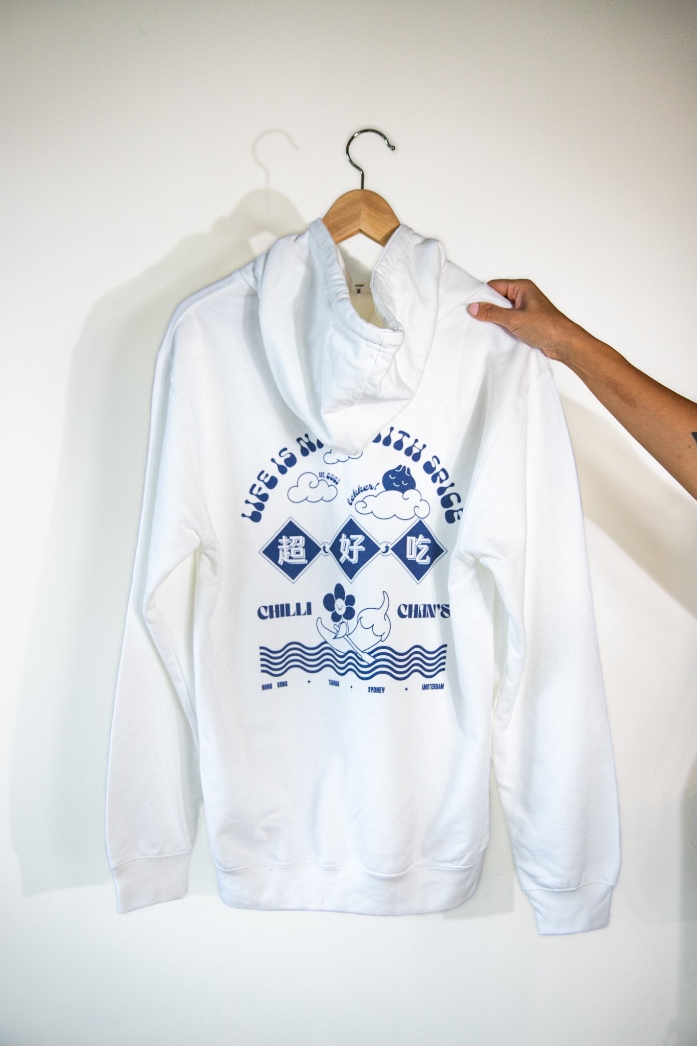 Chilli Hoodie White - chillichans
