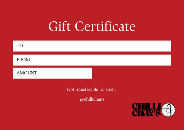 Spicy Gift Card - chillichans